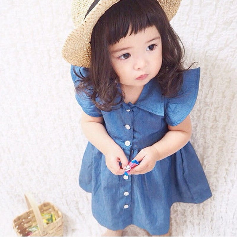 デニムシャツワンピース(244) | こどもふく moco kids