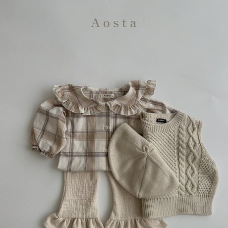 即納【Aosta】Lina blouse (a47)