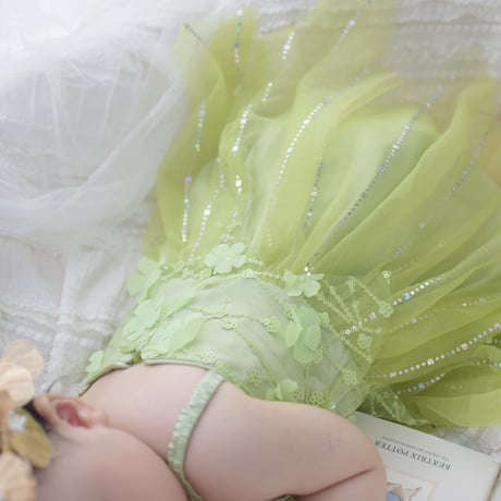 green fairy wingドレス(590)