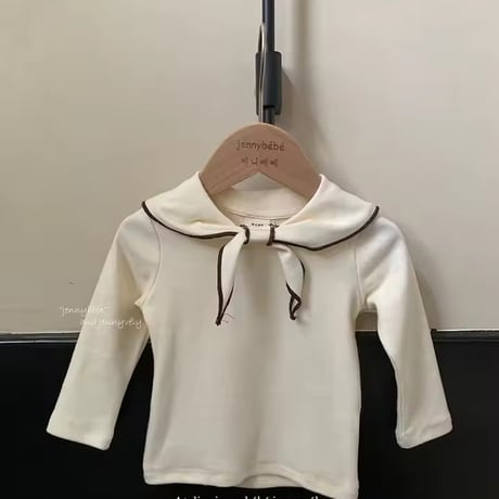 3color セーラーリボンバイカラーブラウス(1431)