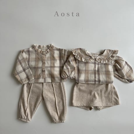 即納【Aosta】Lina blouse (a47)