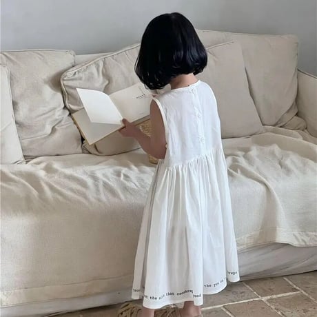 hem logoコットンサマーワンピース(3110)
