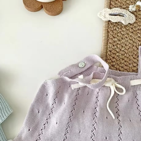 momo pastel blue×purple アイレットキャミニットセットアップ(1096)