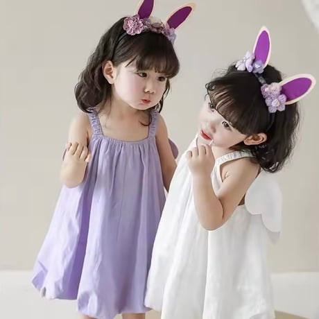 3color パステルバルーンリボンキャミワンピース(571)