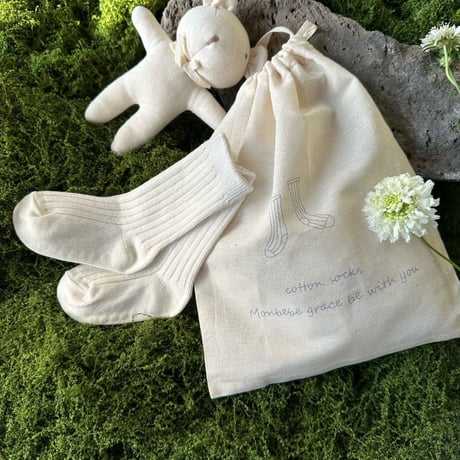 即納【monbebe】Spring cotton sock set(mo1)