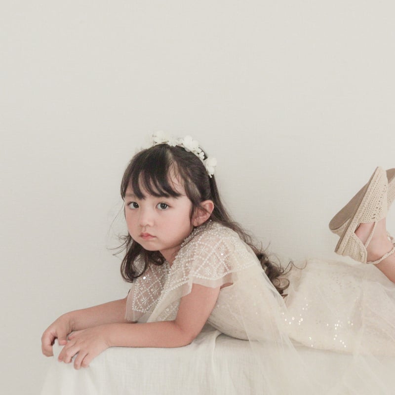 kids スクエアネックビジュー×スパンコールドレス(370) | こども kids スクエアネックビジュー×スパンコールドレス(370) | こども