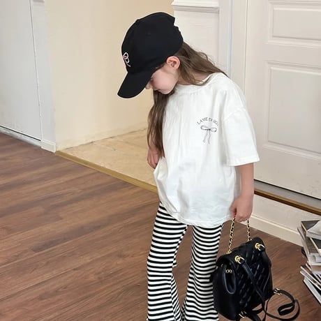kids 4color リボンオーバーtシャツ(4132)