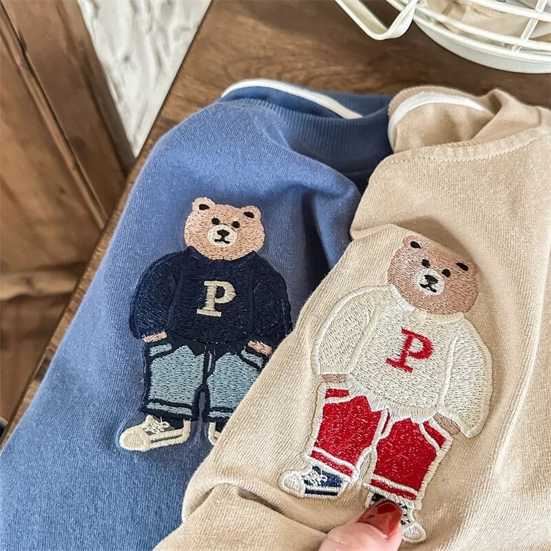 Pロゴくまさんトレーナー(3361) | こどもふく moco kids Pロゴくまさんトレーナー(3361) | こどもふく moco kids