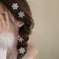 Snowflakeクリスタルヘアクリップ(783)