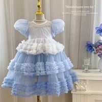 kids blueグラデーショントリプルチュチュドレス(1857)