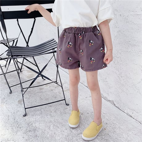 3color ミッキー柄ショートパンツ(1293)