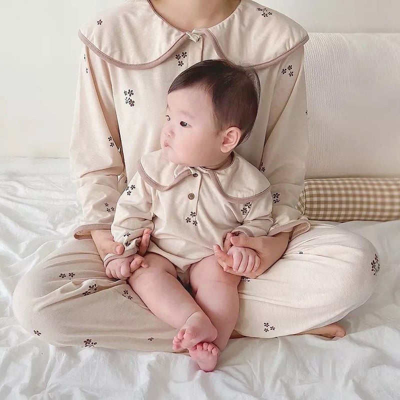 petal姉妹お揃いロンパースorセットアップルームウェア(2484) | こども