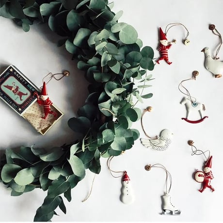 Xmas ornamentスケート靴(427)