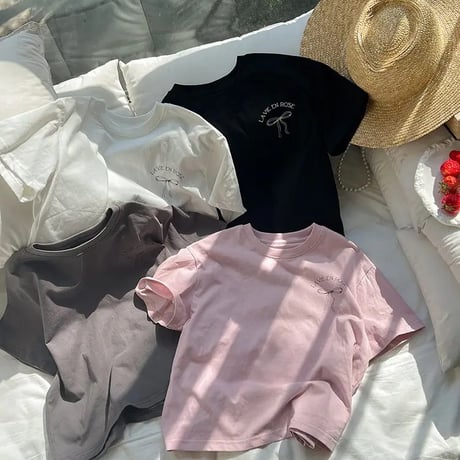 kids 4color リボンオーバーtシャツ(4132)