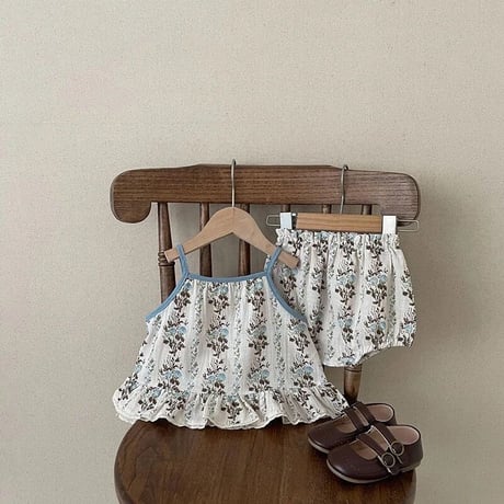 vintage flower キャミセットアップ(3164)