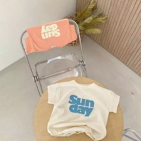 2color sundayロンパース(1669)