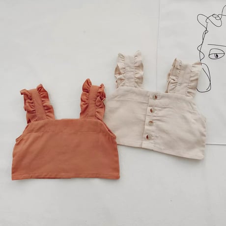 即納あり◆kids 2colorサマーガールチェックスカートセットアップ(1175)