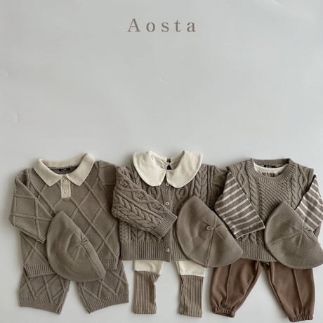 即納【Aosta】knit beret (a19)