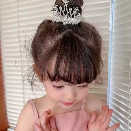 キラキラティアラパールヘアゴム(1161)