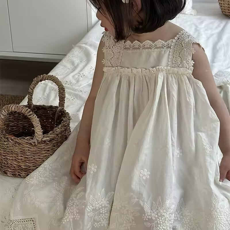 コットンレースノースリーブワンピース(1018) | こどもふく🧸mocokids
