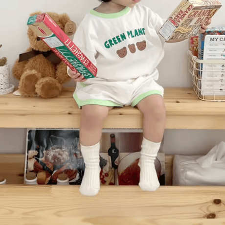 3color green planetくま3匹セットアップ(1298)