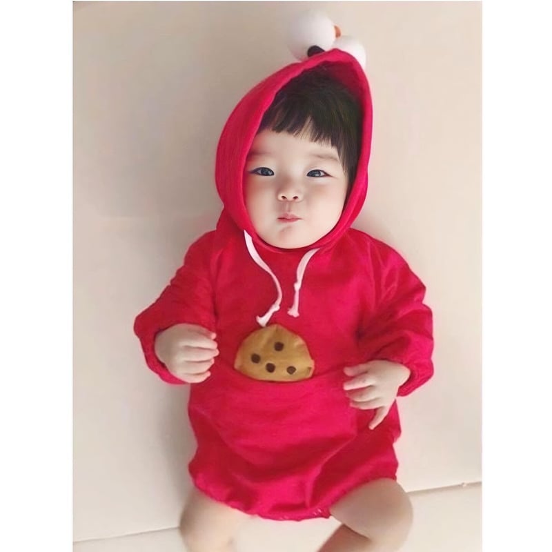 クッキーおばけロンパース(537) | こどもふく moco kids