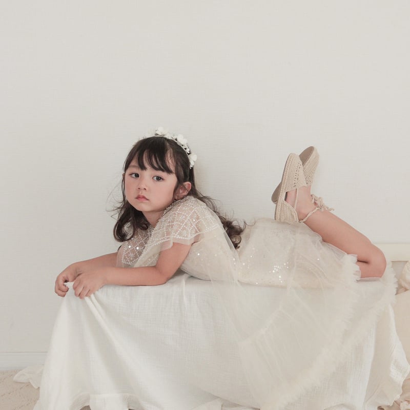 kids スクエアネックビジュー×スパンコールドレス(370) | こども kids スクエアネックビジュー×スパンコールドレス(370) | こども