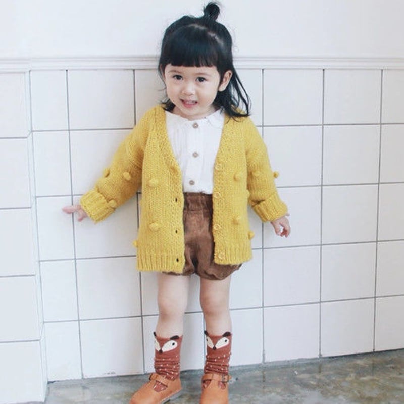 ぽこぽこニットカーディガン(044) | こどもふく moco kids