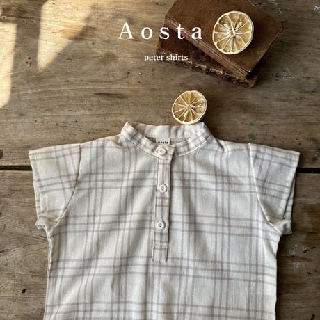 即納【Aosta】petar shirt(2998)