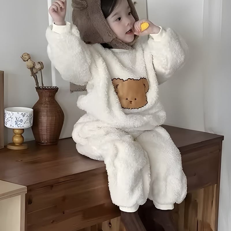 2color もふもふくまセットアップ(772) | こどもふく🧸mocokids