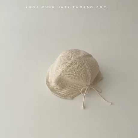 beige/brown ストローハット(1210)