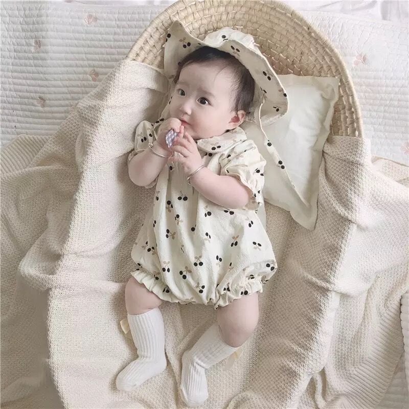 バーバリーロンパース帽子付き 楽天市場】ベビー服 ロンパース かわいい 2点セット 帽子付き