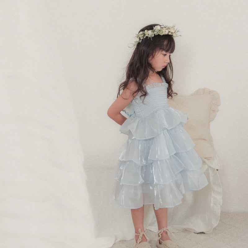 rose/whiteフラワーガーデン花冠(610) | こどもふく moco kids