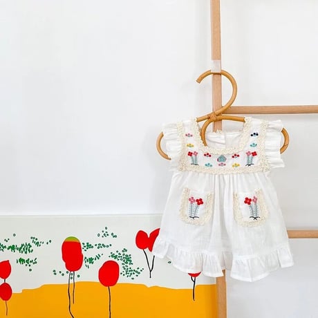 フラワーガーデン刺繍ワンピース(1761)