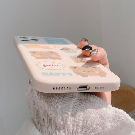 ミルクティーくまタピオカアイスiPhoneケース(1623)