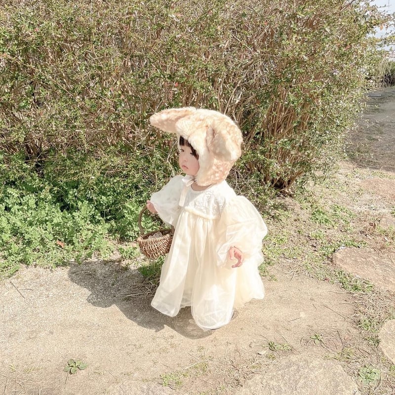 チュールファンシーぽわん袖ドレス(1428) | こどもふく moco kids