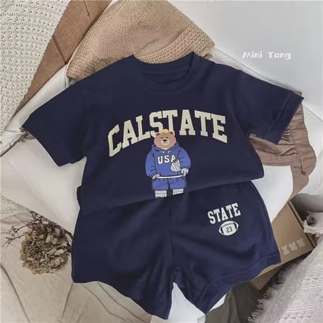 3color CALSTATEくまセットアップ(1299)