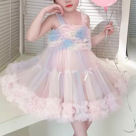 kids ゆめかわピンクチュチュキャミドレス(2130)