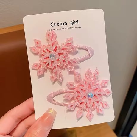 雪の結晶ヘアピン(767)