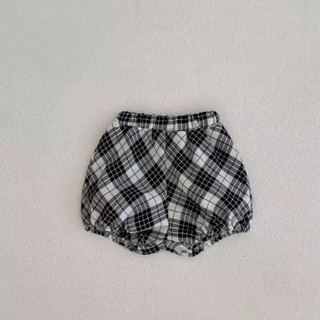 即納◆モノトーンチェックショートパンツセットアップ(2349)