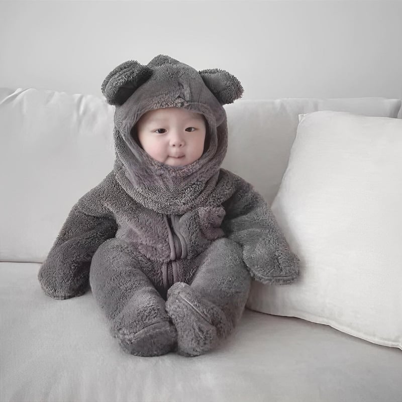 5color もこもこくまバラクラバボディオール(2476) | こどもふく