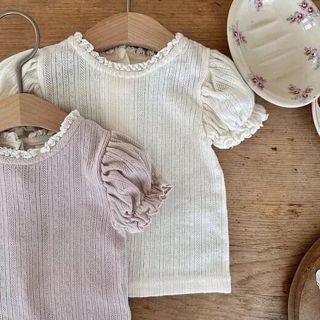 即納【The Beige】puff Tshirt(2742)
