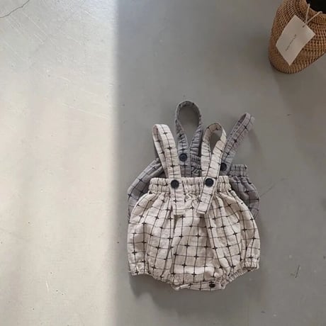 サスペンダー付きチェッククロスブルマ(2551)