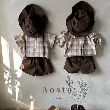 即納【Aosta】Lina blouse(2996)