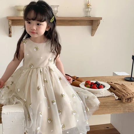 kids bearチュールワンピース(3226)
