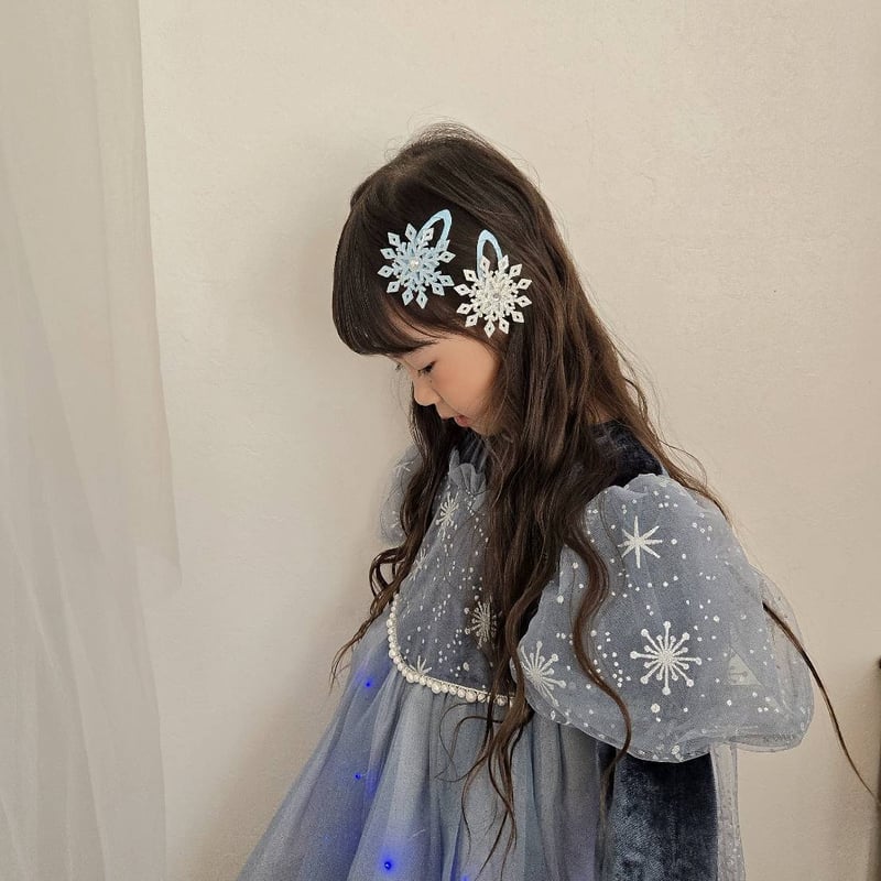 ダブリー　ぱっちんバンド　ヘアピン 雪の結晶ヘアピン(767) | こどもふく🧸mocokids