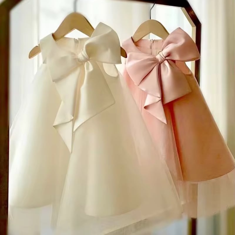 4color ラッピングリボンAラインサテンドレス(722) | こどもふく moco kids