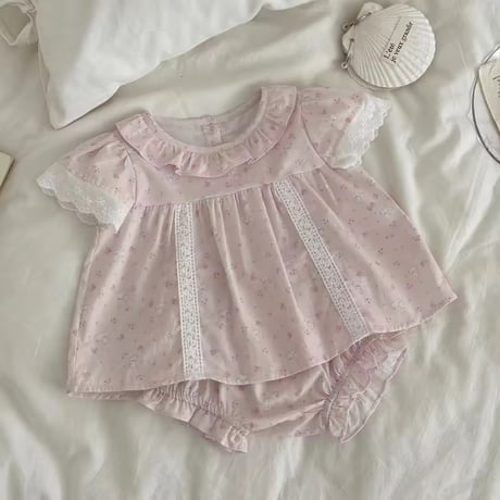 baby pinkラビットガーリーセットアップ(2199)