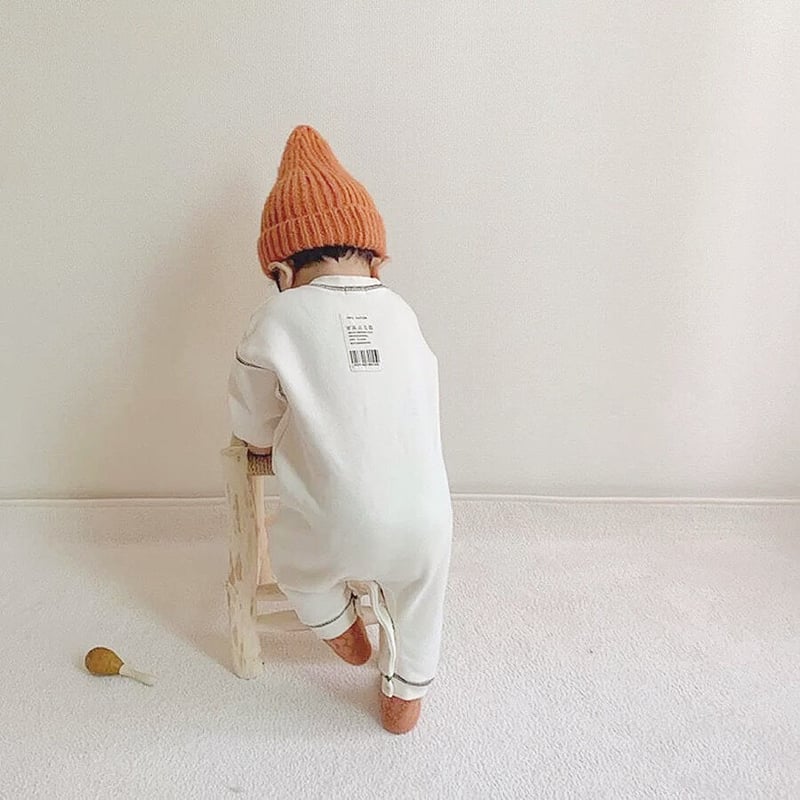 バックタグスティッチシンプルロンパース(1967) | こどもふく