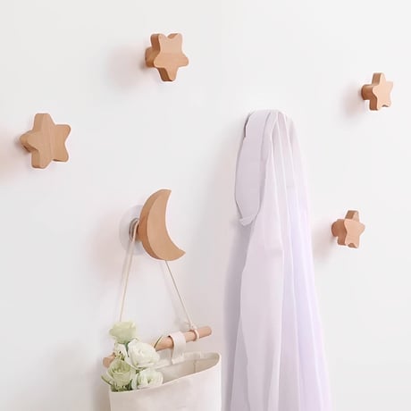 wood 星月フック(202)